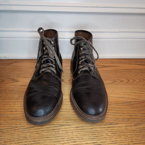 Johnston & Murphy Men's Dark Brown Trufoam Barrett  Plain Toe Leather Boot 12 - Picture 4 of 11